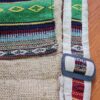 Porta mat indiano para tapete de Yoga 100% Hemp fibra natural azul III
