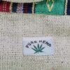 Porta mat indiano para tapete de Yoga 100% Hemp fibra natural azul III