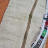 Porta mat indiano para tapete de Yoga 100% Hemp fibra natural azul III