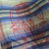 Panô indiano algodão estampa de Ganesha (215 cm x 140 cm) tons azuis