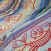 Panô indiano algodão estampa de Ganesha (215 cm x 140 cm) tons azuis