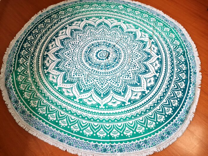 canga de mandala indiana verde