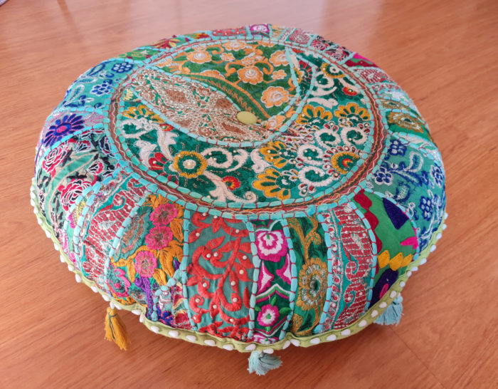 almofada indiana de chão densidade alta estilo futon 55cm