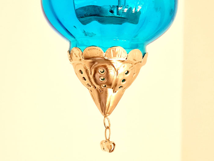 20210602_110922 Luminária indiana pendente à vela com vitral azul13cm