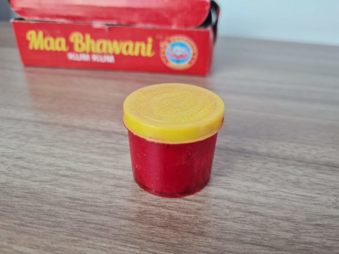 Pó de kumkum (sindoor) indiano Maa Bhawani para Pujas (10g)