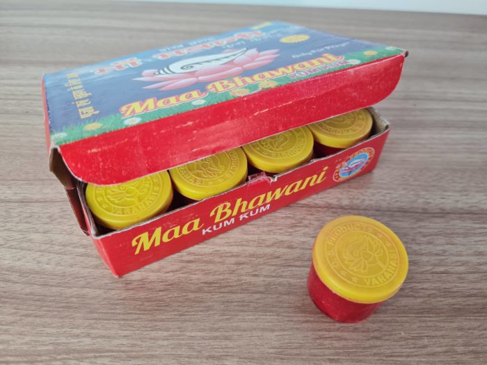 Pó de kumkum (sindoor) indiano Maa Bhawani para Pujas (10g)