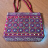 20210703_115737 Bolsa indiana de tecido retangular com bordado floral Vinho