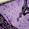 Panô indiano com técnica Batik estampa de Iogue e Chakras roxo