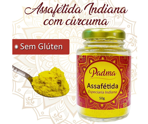 Assafétida em pó sem gluten com cúrcuma 45g