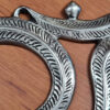 Om de metal prateado para decorar a parede 26cm