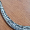 Om de metal prateado para decorar a parede 26cm