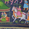 20210511_201213 Pintura Rajasthani em seda design de viajantes com elefantes, cavalos e camelos