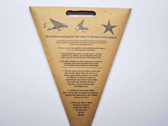 Estrela de papel para decoração de festa Diwali