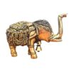 Elefante indiano esculpido em metal 14cm