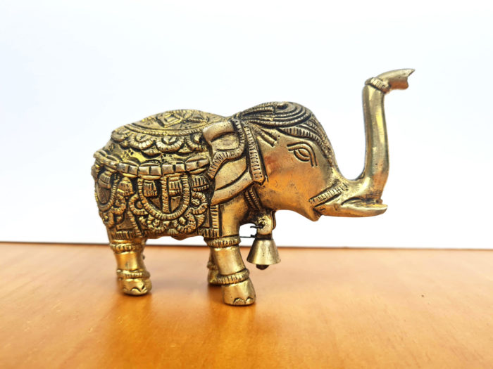 elefante indiano de metal 14cm
