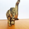 Elefante indiano esculpido em metal 14cm