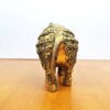Elefante indiano esculpido em metal 14cm