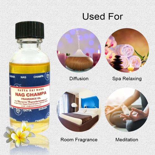 Óleo de fragrância Nag Champa uso como perfume ou em difusor 30 ml