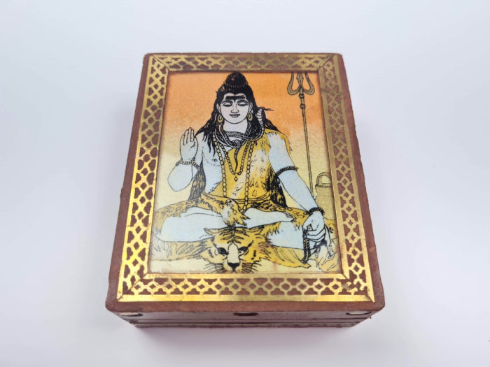 caixa decorativa indiana de Shiva