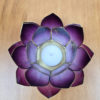 castiçal de vela flor de lótus de madrepérolas