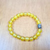 pulseira de pedras naturais com berloque de Buda