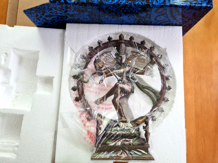 Estátua de Deus Shiva Nataraja 26cm by Veronese Design