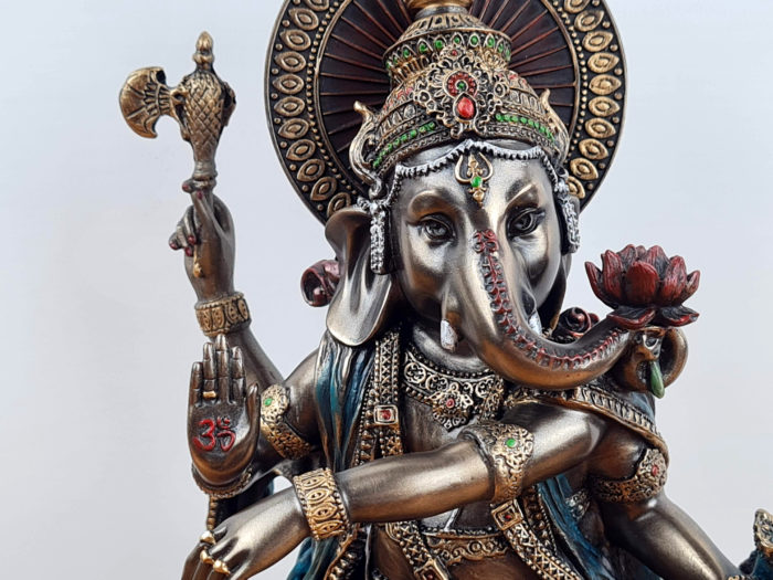 Estátua de Deus Ganesha dançando em pé 21cm by Veronese Design