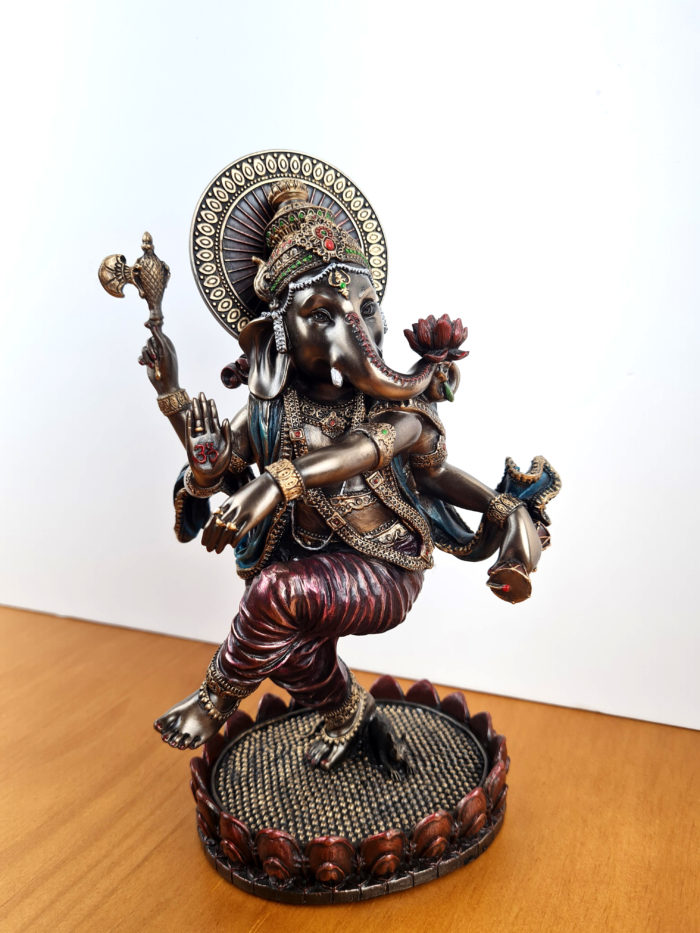 Estátua de Deus Ganesha dançando em pé 21cm by Veronese Design