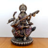 estátua de Saraswati 20cm, com seu cisne