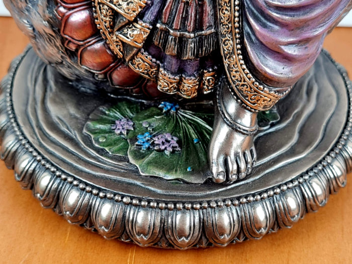 Estátua de Deusa Saraswati e o Cisne 20cm by Veronese Design
