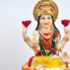 Lakshmi em estátua resinada colorida 11cm