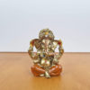 Ganesha de resina miniatura dourado 5cm