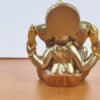 Estátua mini do Deus Ganesha dourado e ocre 5cm