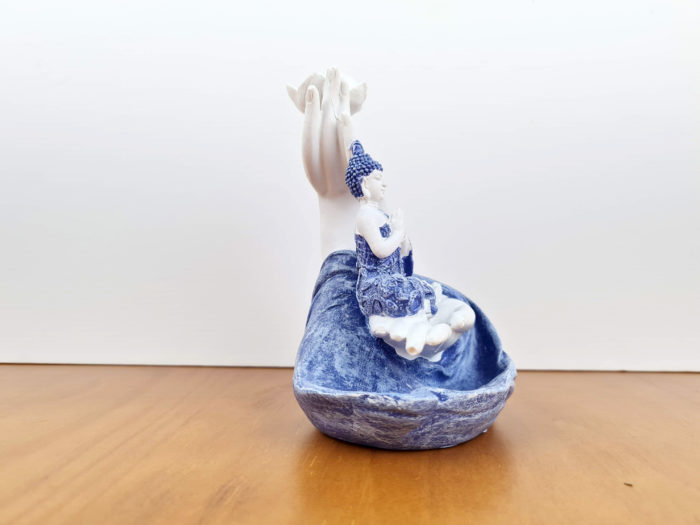 Incensário cascata de Buda hindu 15cm