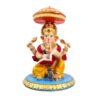 Estátua de Deus Ganesha colorida 18cm