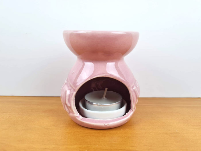 Rechaud Difusor a base de vela com elefantes Rosa