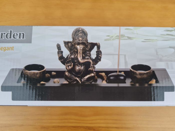 Luminária e incensário de Ganesha para decoração 35cm