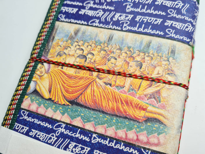 20220317_193538 Caderno indiano artesanal estampa de Buda