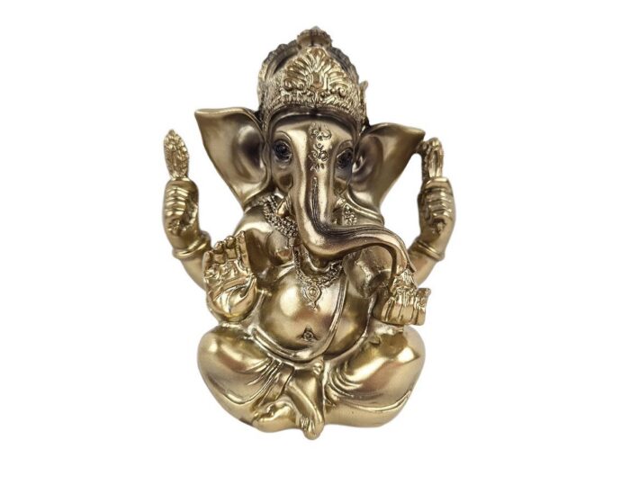 Ganesha bronzeado decorativo 11cm