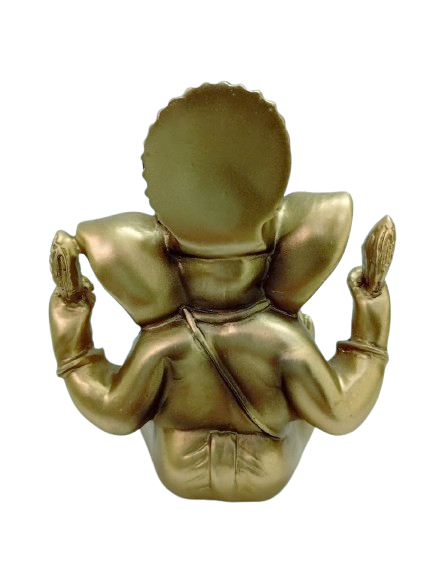 Ganesha bronzeado decorativo 11cm Ganesha bronzeado decorativo 11cm