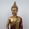 20220503_142410 Estátua de Buda tailandês pintura especial vinho e dourado 24cm