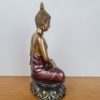 20220503_142418 Estátua de Buda tailandês pintura especial vinho e dourado 24cm
