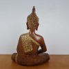 Estátua de Buda tailandês resina pintura especial com dourado 27cm