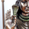 Estátua de Deus Shiva sentado em lótus 25cm by Veronese Design