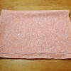 Pashimina indiana original, de cashmere, estampa clássica de paisleys coral rosado