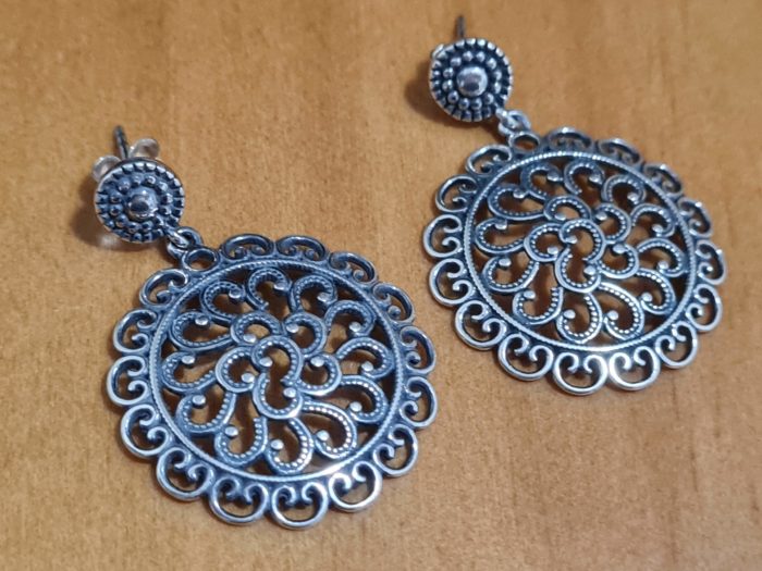 brinco de prata 925, feito em Bali
