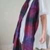 Pashimina indiana de cashmere 4 cores com estampa floral
