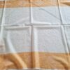Pashimina indiana de cashmere estampa paisleys creme e mostarda