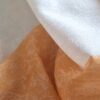 Pashimina indiana de cashmere estampa paisleys creme e mostarda
