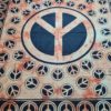 Colcha indiana estampa Símbolo da paz e amor nos moldes hippies